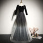 Beautiful Tulle With Velvet Long Sleeves Prom Dress, New Style Bridesmaid Dress   cg15748