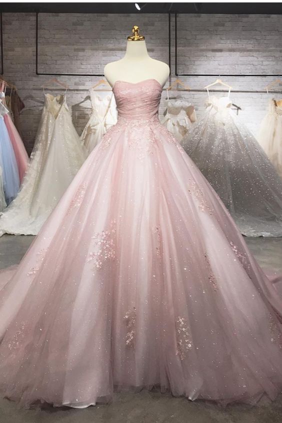 Elegant Mauve Pink Wedding Dress prom gown    cg15855