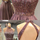 Halter Beaded Open Back Short Homecoming Dress 2019 Custom Made cg178
