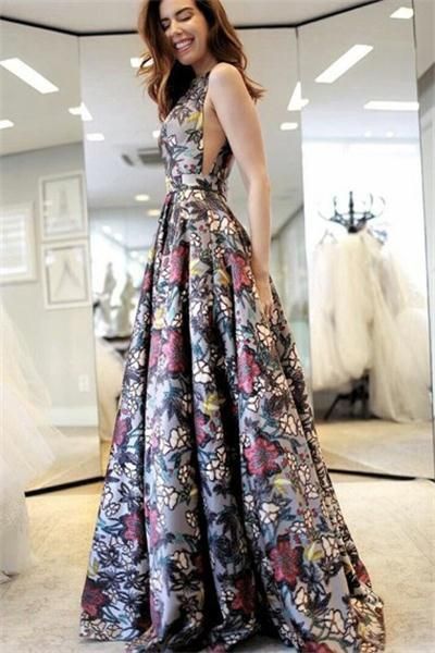 Sparkly Long Elegant Beautiful A-line Floor Length Evening Prom Dresses  cg1803