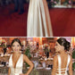 Simple Sexy Deep V-Neck A-Line Satin Prom Dress Custom Made Long Backless Evening Party Dresses Fashion Formal Dresses  cg1896