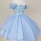 A-Line Short pink /blue Homecoming Dress   cg21638