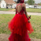 Sexy V-Neck A-Line Prom Dresses,Long Prom Dresses,Cheap Prom Dresses    cg21717