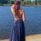 Sexy Spaghetti Straps A-line Prom Dresses Long Prom Dresses,Cheap Prom Dresses    cg22656