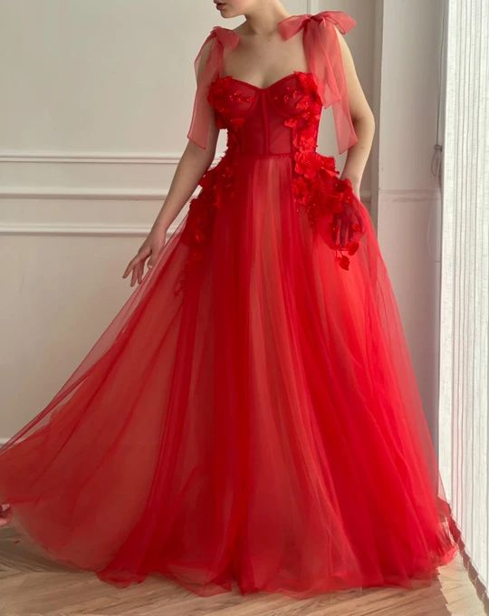Red long prom evening dress formal gown         cg23416