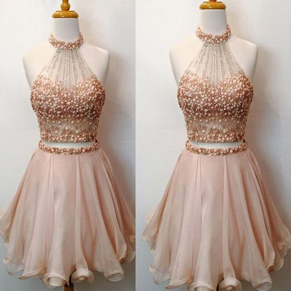 Splendid Two Pieces homecoming Dresses, Short Homecoming Dress, Homecoming Dress Chiffon cg252
