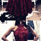 halter homecoming dress,lace homecoming dresses cg2726