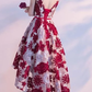 Red High Low Lace Round Neckline Homecoming Dress 2019, Short Party Dress 2019 cg3024