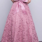 Beautiful Dark Pink Lace Long Off Shoulder Party Dress, Lace Prom Dress 2020 cg3028