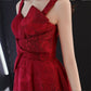 Cute burgundy short dress, homecoming dress cg3140