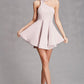 short pink homecoming dress , cute party dress cg3149