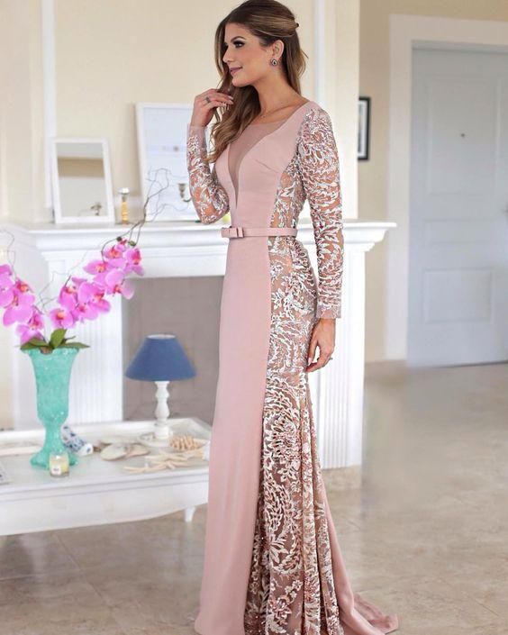 Lace Prom Dress,Sexy Prom Dress,Prom Dress,Pink Evening Dress, Long Prom Dresses,Prom Dress For Women cg3234