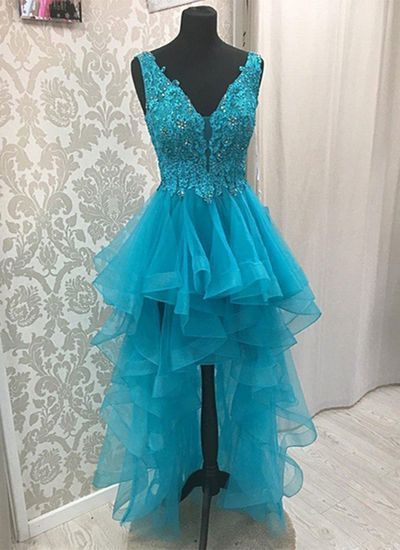 2019 Homecoming Dresses high low lace dress cg3354