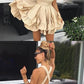 A-Line Party Dress, Champagne Homecoming Dress, Sleeveless Homecoming Dress  cg342