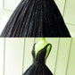 black sequin prom dresses floor length ball gown cg3481