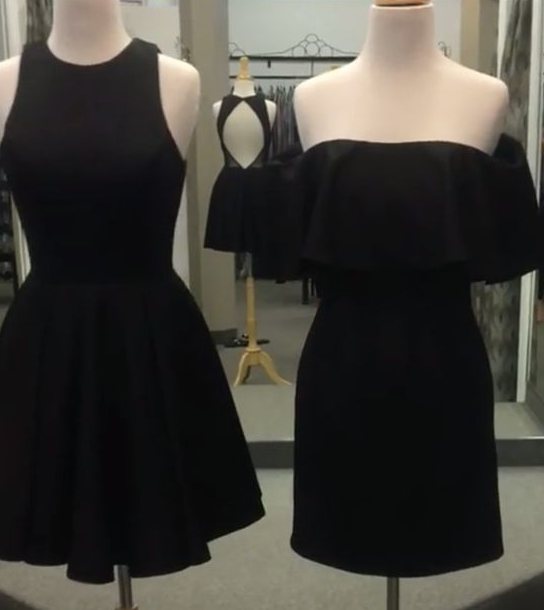 short black party dress,cute dress,short cocktail dress,short black homecoming dresses cg3574