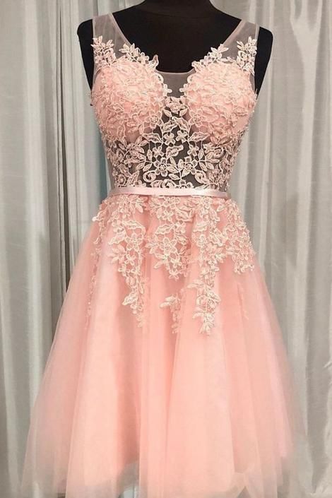 Princess Short Pink Homecoming Dresses Party Dresses cg3966