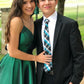 Simple Green Short Homecoming Dresses Spaghetti Straps Party Dresses cg505