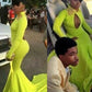 High Neck Mermaid Prom Dresses Lace Applique Neck Hollow Back Sexy Court Train Evening Gowns_Prom Dresses  cg6294