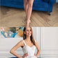 A-Line Straps Short Ivory Satin Homecoming Dress cg665