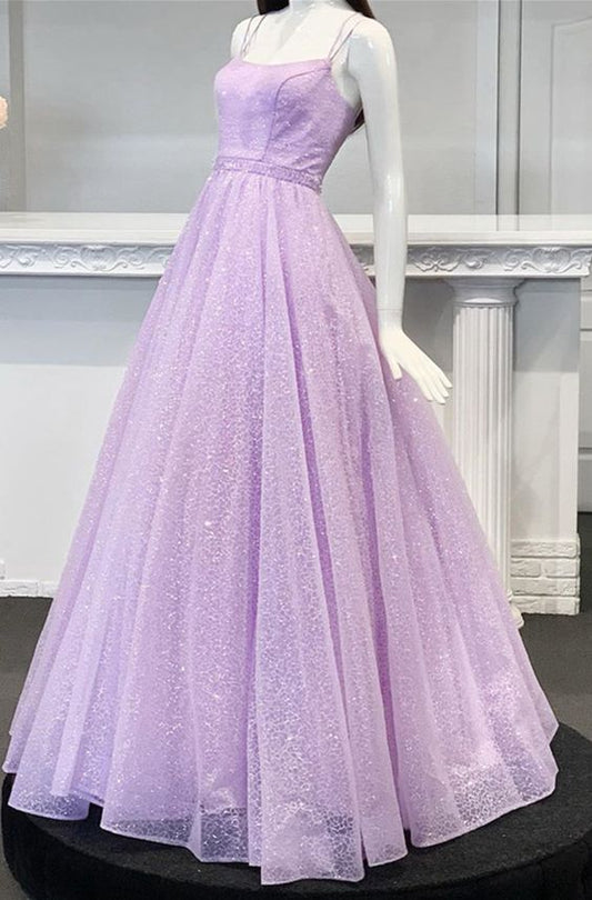 princess ball gown prom dresses, lilac long prom dresses, formal senior prom gowns  cg8366