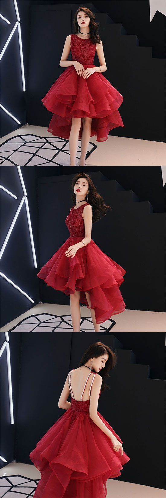 Cute A line round neck tulle short  dress, homecoming dress cg881