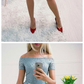 Dusty Blue Off Shoulder Lace Homecoming Dresses cg952
